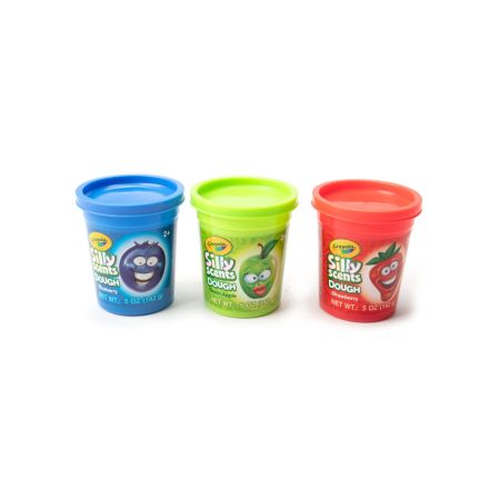 Plastilina parfumata Silly Scent, 2 ani+, 3 borcanase, Crayola 734035