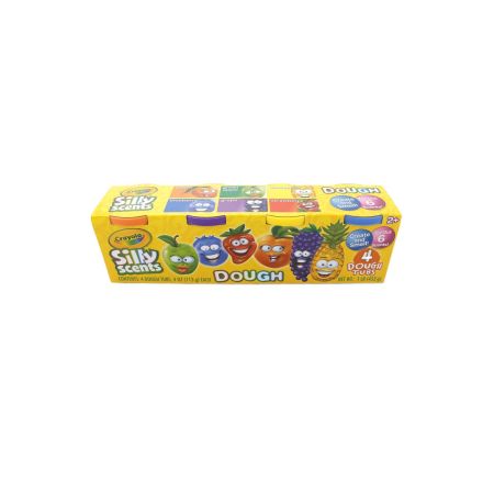 Plastilina parfumata Silly Scent, 2 ani+, 4 borcanase, Crayola