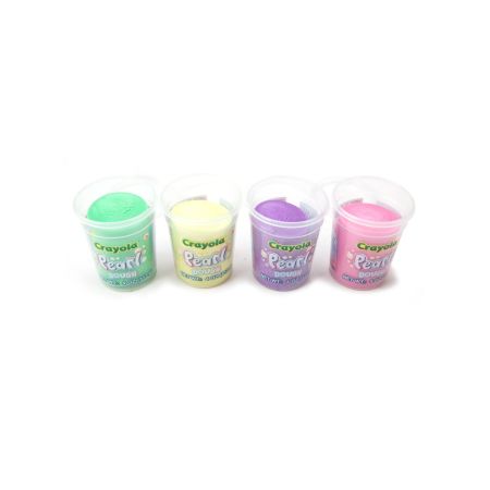 Plastilina sidefata Pearl, 3 ani+, 4 borcanase, Crayola 734065
