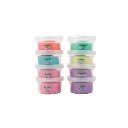 Plastilina sidefata Pearl, 2 ani+, 8 borcanase, Crayola 734069
