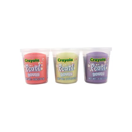 Plastilina sidefata Pearl, 3 ani+, 3 borcanase, Crayola 734075