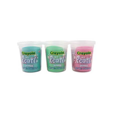 Plastilina sidefata Pearl, 3 ani+, 3 borcanase, Crayola 734074