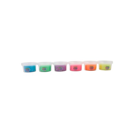 Plastilina parfumata Silly Scent Neon, 2 ani+, 8 borcanase, Crayola 734084