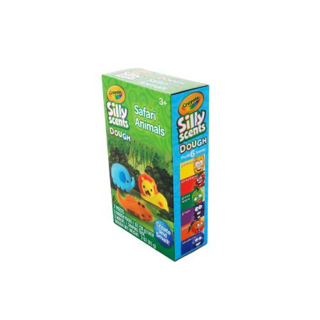 Set plastilina si accesorii Silly Scent, Animalele din Safari, 3 ani+, Crayola 734092