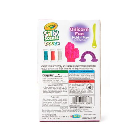 Set plastilina si accesorii Silly Scent, Unicorn, 3 ani+, Crayola 734097