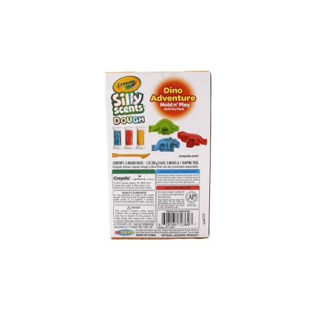 Set plastilina si accesorii Silly Scent, Dinozaur, 3 ani+, Crayola 734102