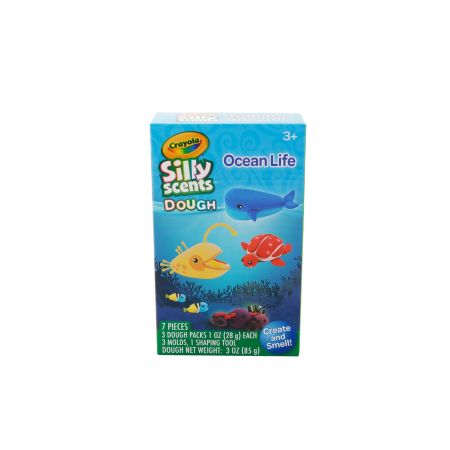 Set plastilina si accesorii Silly Scent, Viata Oceanului, 3 ani+, Crayola 734114