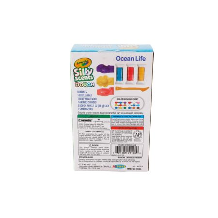 Set plastilina si accesorii Silly Scent, Viata Oceanului, 3 ani+, Crayola 734112