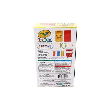 Set plastilina si accesorii, Fast Food, 3 ani+, Crayola 734133