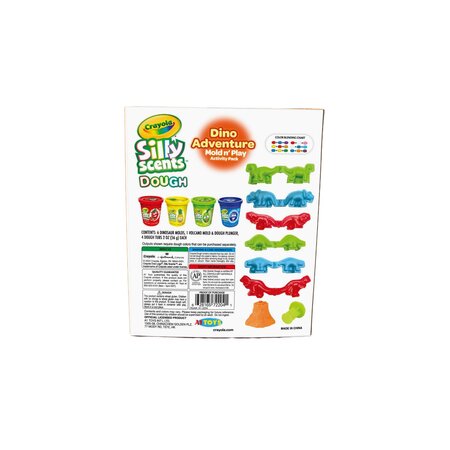 Set plastilina si accesorii Silly Scent, Dinozaur, 3 ani+, Crayola 734139