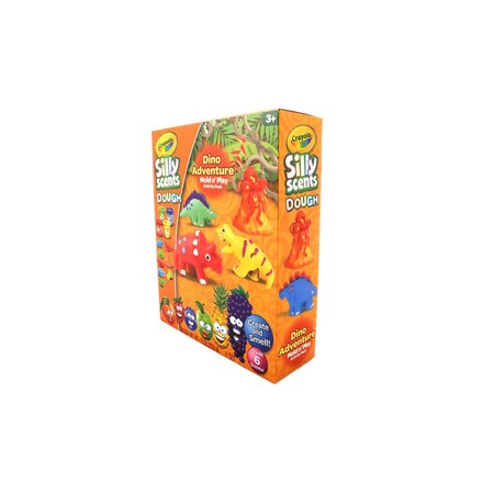Set plastilina si accesorii Silly Scent, Dinozaur, 3 ani+, Crayola 734140