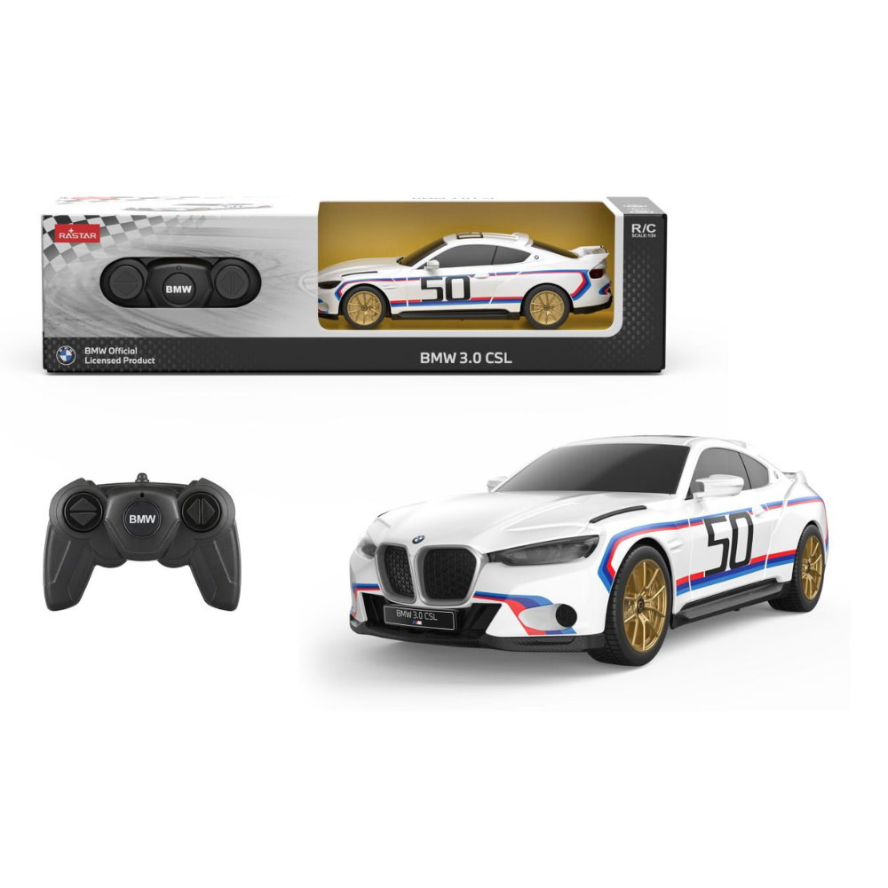 Masina cu telecomanda, scara 1:24, BMW 3.0 CSL, 6 ani+, Rastar