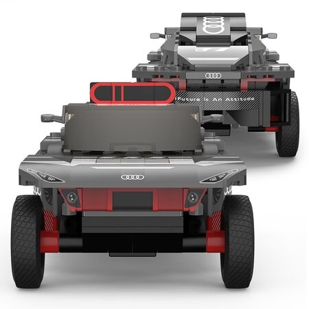 Masinuta construibila, scara 1:30, Audi RS Q E-Tron, 6 ani+, 367 piese, Rastar 734224