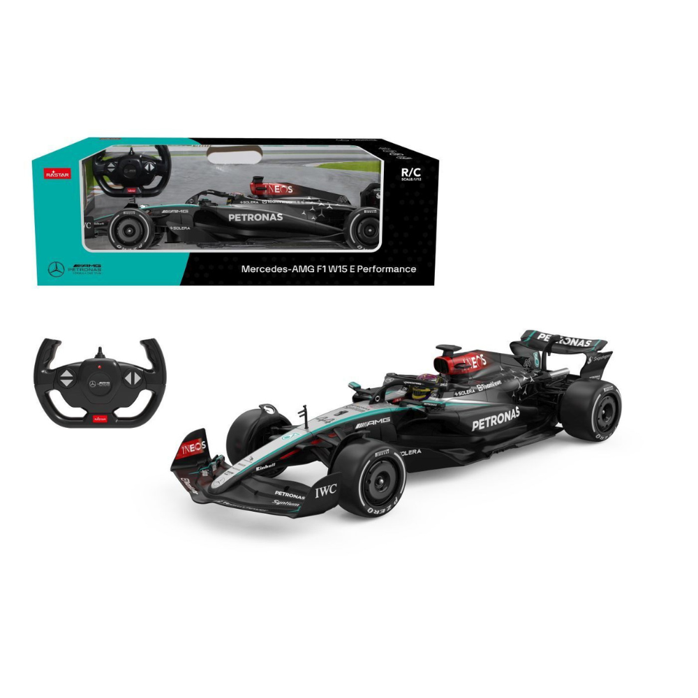Masina cu telecomanda, scara 1:12, Mercedes AMG F1 W15 E Performance, 6 ani+, Rastar