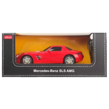 Masina cu telecomanda, scara 1:24, Mercedes-Benz SLS AMG, 6 ani+, Rastar 734295