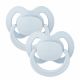 Suzete ortodentice din latex, Multicolore, 18 luni+, 2 buc, Baby Nova 734344
