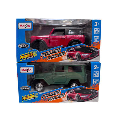 Masinuta metalica, 11.5 cm, Fresh Metal Power Racer, Diverse modele, 3 ani+, 1 bucata, Maisto 734398
