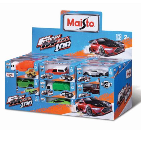 Masinuta metalica, 7.5 cm, Fresh Metal, Diverse modele, 3 ani+, Maisto