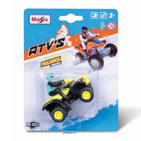 ATV metalic cu sistem pull back, 3 ani+, Maisto