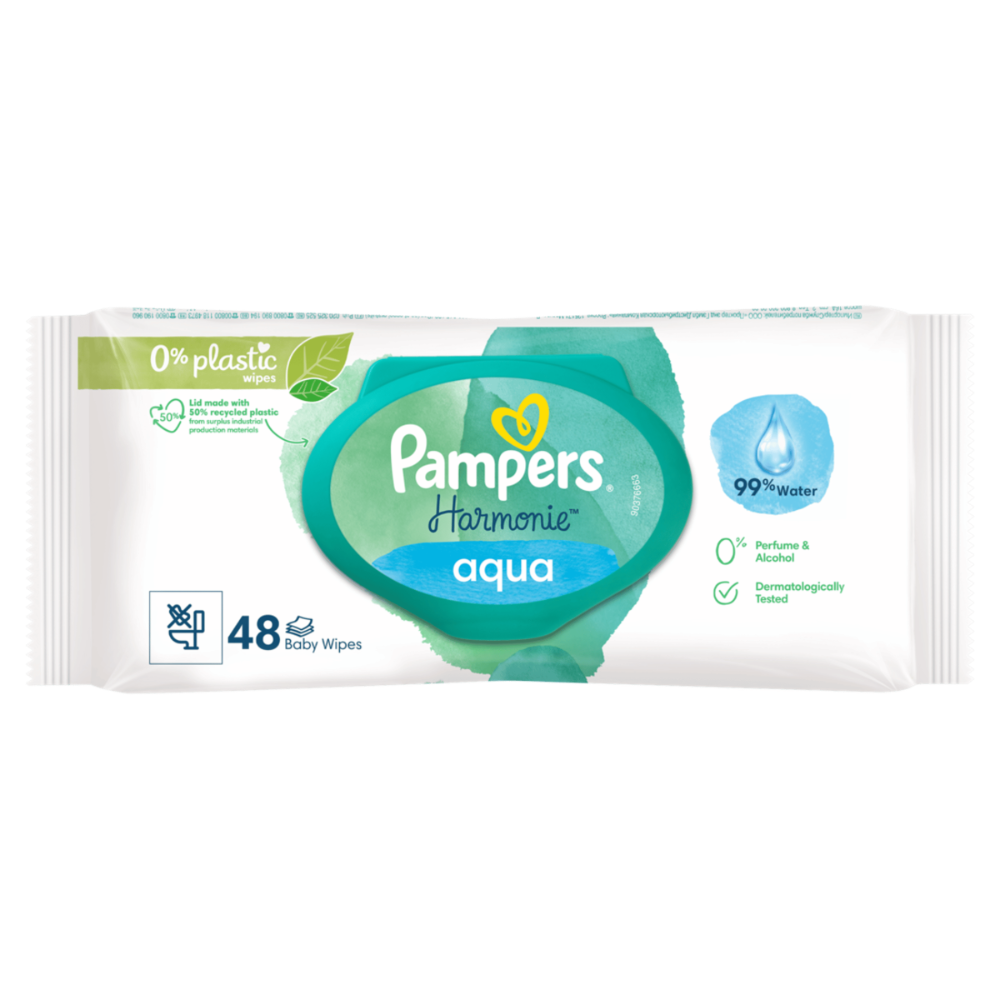 Servetele umede Aqua Harmonie, 48 buc, Pampers