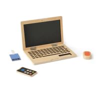 Jucarie din lemn, Set Laptop si Telefon Mobil, 3 ani+, Kids Concept