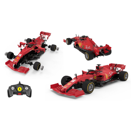 Masinuta construibila cu telecomanda, scar 1:16, Ferrari SF1000, 8 ani+, 65 piese, Rastar 734579