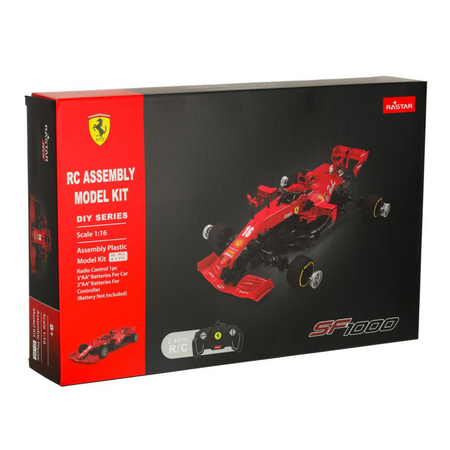 Masinuta construibila cu telecomanda, scar 1:16, Ferrari SF1000, 8 ani+, 65 piese, Rastar 734575