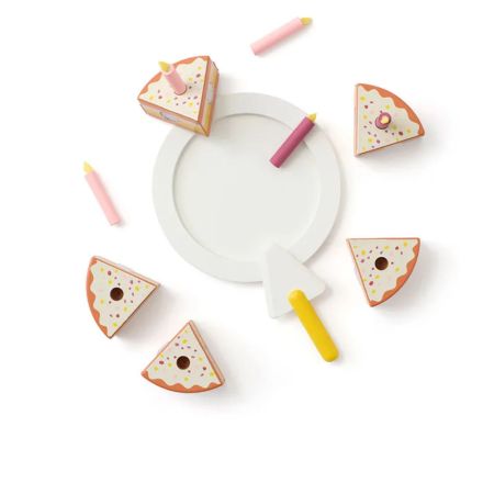 Jucarie din lemn, Tort cu lumanari, 2 ani+, Kids Concept 734571