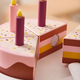 Jucarie din lemn, Tort cu lumanari, 2 ani+, Kids Concept 734573