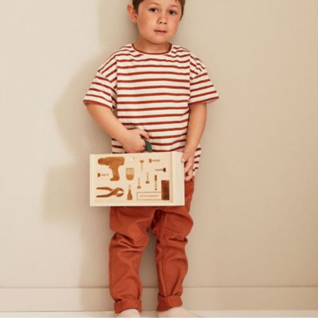 Jucarie din lemn, Bormasina, 36 luni+, Kids Concept 734585