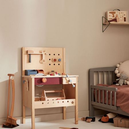 Jucarie din lemn, Bormasina, 36 luni+, Kids Concept 734588