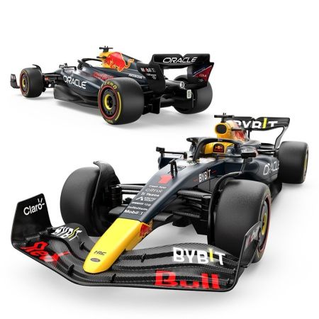 Masinuta construibila cu telecomanda, scara 1:16, Red Bull F1 RB19, 8 ani+, 55 piese, Rastar 734595