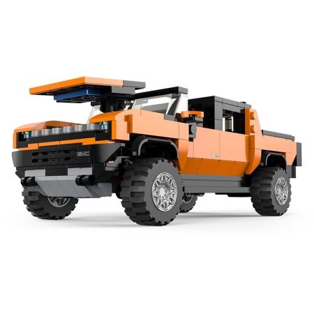 Masinuta construibila, scara 1:30, Hummer EV, 6 ani+, 431 piese, Rastar 734623