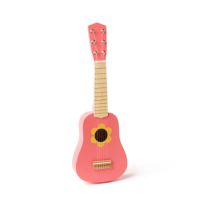 Jucarie din lemn, Chitara Flower Pink, 3 ani+, Kids Concept