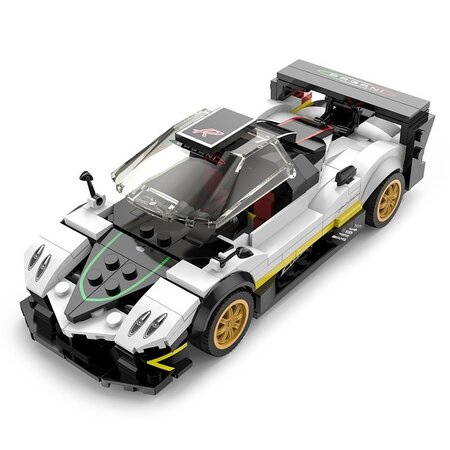 Masinuta construibila, scara 1:28, Pagani Zonda R, 6 ani+, 387 piese, Rastar 734689