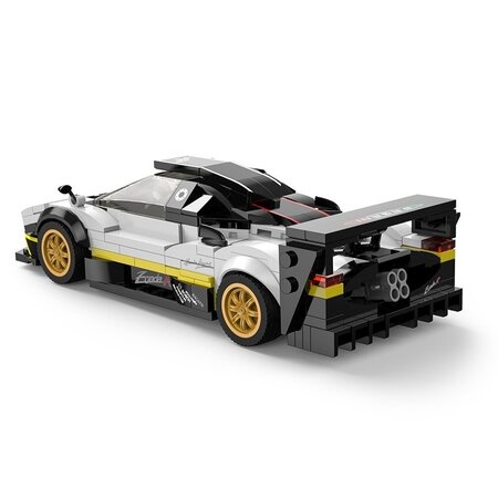 Masinuta construibila, scara 1:28, Pagani Zonda R, 6 ani+, 387 piese, Rastar 734692
