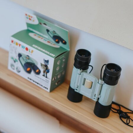 Binoclu antisoc pentru copii KidyBinocular, Green, 6 ani+, Kidywolf 734696