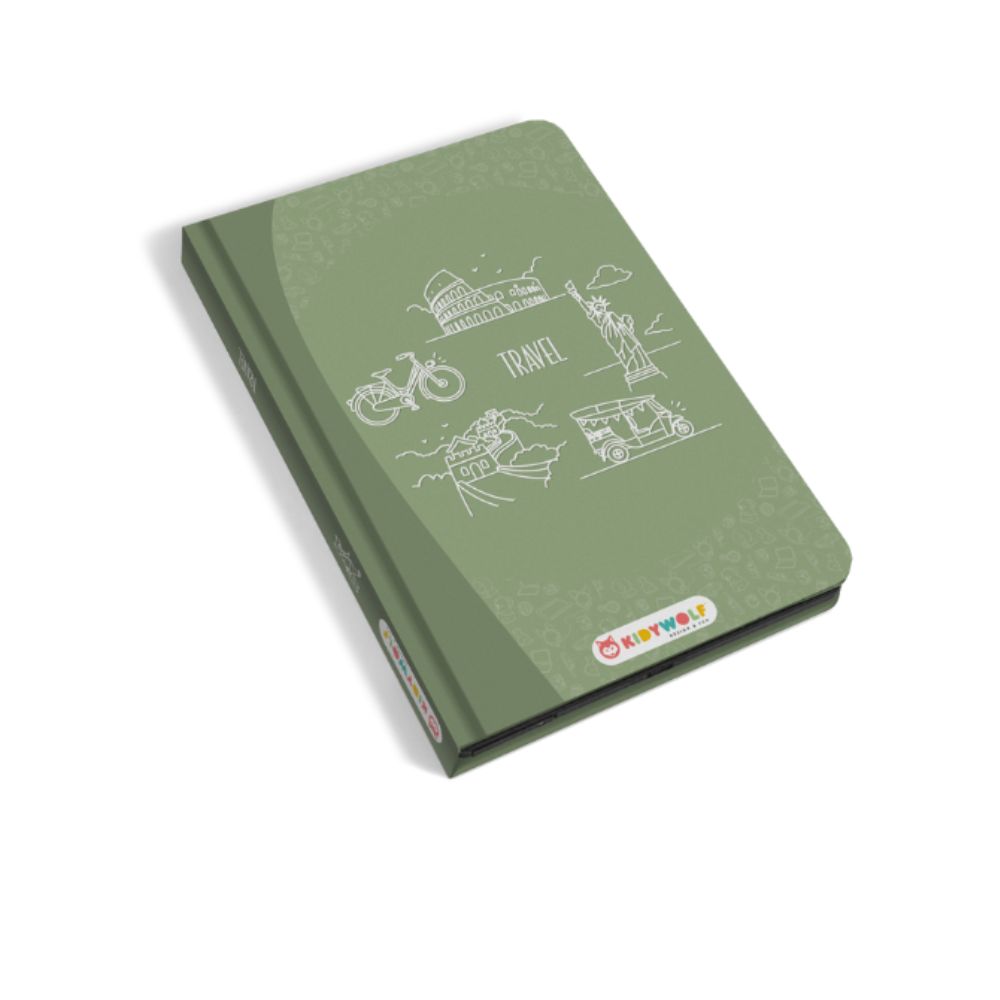 Tableta de desanat cu modele Kidydraw-Mini, Green, 4 ani+, Kidywolf