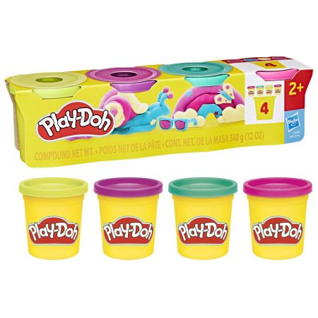Set 4 cutii plastelina, 2 ani+, Play Doh