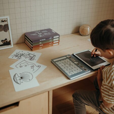 Tableta de desanat cu modele Kidydraw-Mini, Purple, 4 ani+, Kidywolf 734753
