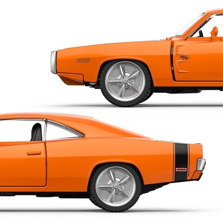 Masinuta metalica, scara 1:36, Dodge Charger R/T 1970, 3 ani+, Rastar 734936
