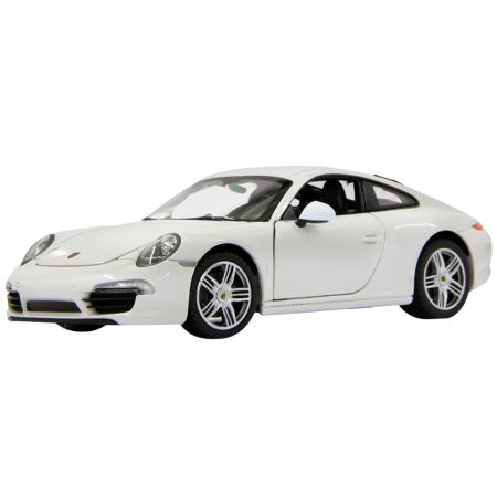 Masinuta metalica, scara 1:24, Porsche 911 Alb, 3 ani+, Rastar 734947