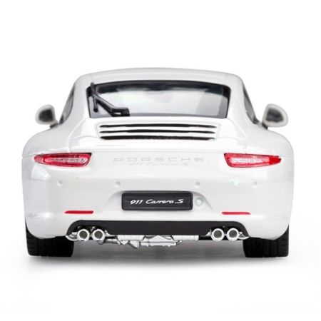 Masinuta metalica, scara 1:24, Porsche 911 Alb, 3 ani+, Rastar 734944