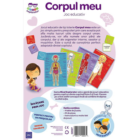 Joc educativ Corpul Meu Micul Explorator, 3 ani+, Trefl 734970