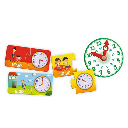 Joc educativ Invata Ceasul Micul Explorator, 3 ani+, Trefl 734979