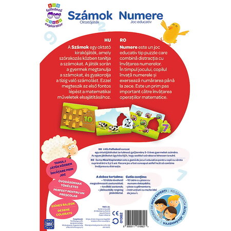 Joc educativ Invata Numerele Micul Explorator, 3 ani+, Trefl 734988