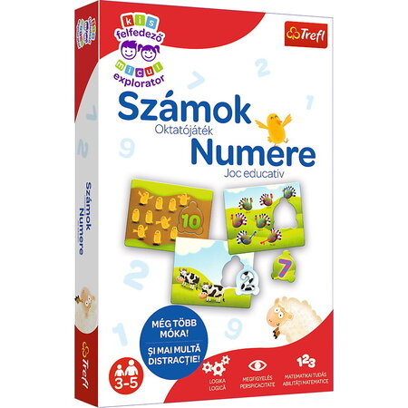 Joc educativ Invata Numerele Micul Explorator, 3 ani+, Trefl 734989