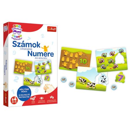 Joc educativ Invata Numerele Micul Explorator, 3 ani+, Trefl