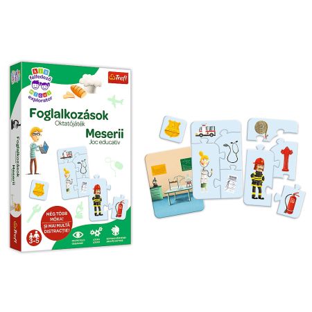 Joc educativ Meserii in limba romana, 3 ani+, Trefl