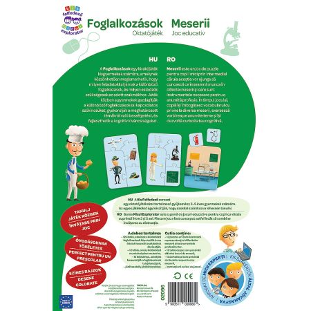 Joc educativ Meserii in limba romana, 3 ani+, Trefl 734995